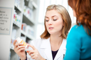 Pharmacy: Assisting Customer with Medicine Label