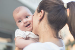 Mother and child love and play