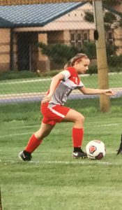 Dani is a sophomore at Fishers High School and has been involved in soccer most of her life. She plays wing forward and hopes to continue playing soccer in college one day. 