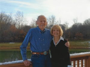 Gerald with his wife of 68 years, Joan Hyndman. 