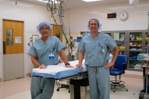 Dr. Louthan, anesthesiologist, always knew he would need a shoulder replacement after a skiing injury left his shoulder arthritic. When it came time for him to select a surgeon for his surgery, his choice was easy—he chose his coworker and friend, Dr. Steven Jacobsen, who he works alongside in the operating room. 