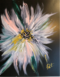 After correcting the deficits in her right arm from the stroke, Pat was able to get back to what she loves—painting. 